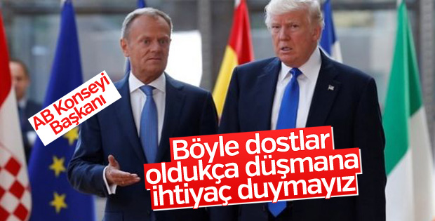 AB'den Trump'a sert tepki