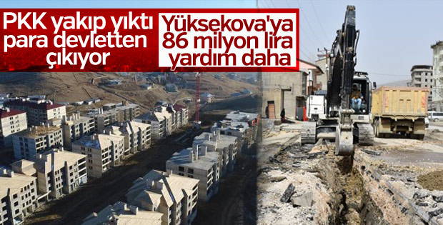 Yüksekova'da terörün yaraları sarılıyor