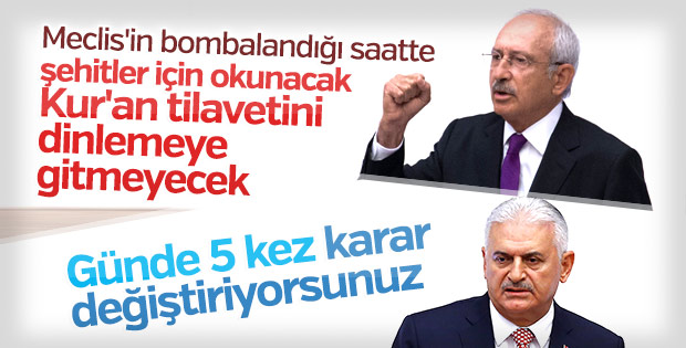 CHP Meclis'teki anma programına katılmayacak