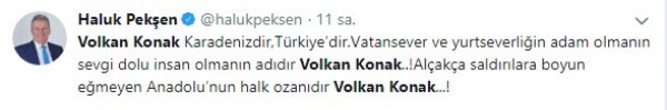 Volkan Konak: Olayın bizimle alakası yok