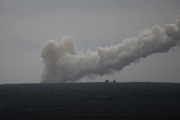 Afrin'deki terör hedefleri vuruluyor