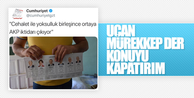 Cumhuriyet AK Parti'ye oy verenleri yine yaftaladı