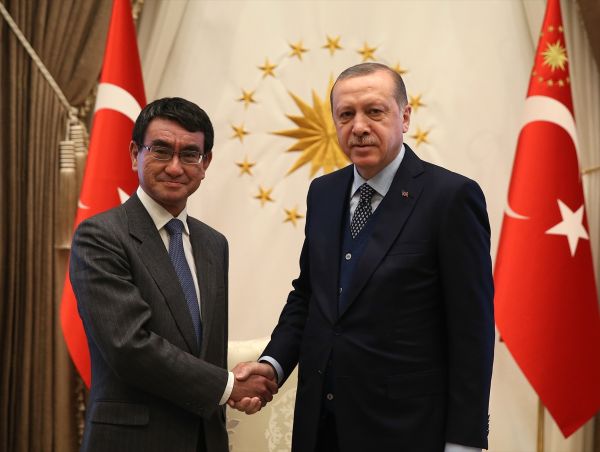 Erdoğan, Japonya Dışişleri Bakanı'nı kabul etti
