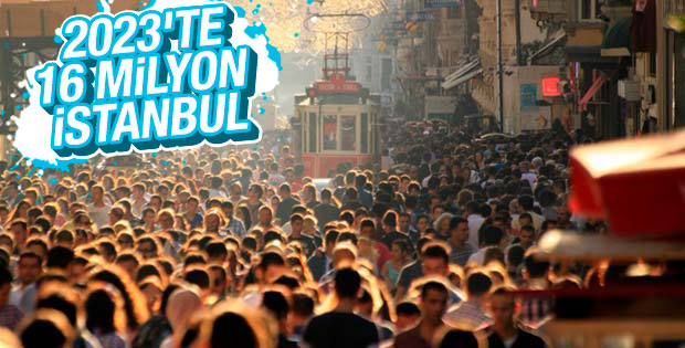 İstanbul nüfusu 5 yılda 1 milyon arttı