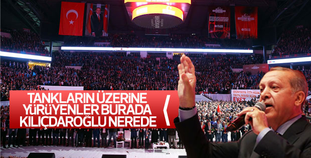 Erdoğan 15 Temmuz Şehit Gaziler programında konuştu