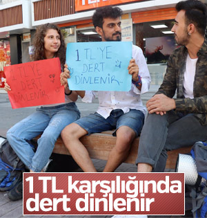1 liraya dert dinliyorlar