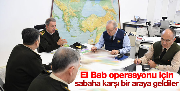 Genelkurmay'dan El Bab operasyonu toplantısı