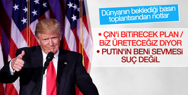Trump'tan ilk basın toplantısı