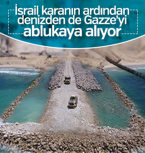 İsrail, Gazze sınırında deniz duvarı inşa ediyor