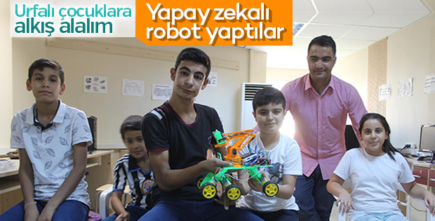 Öğrenciler ses komutu ile hareket eden robot üretti