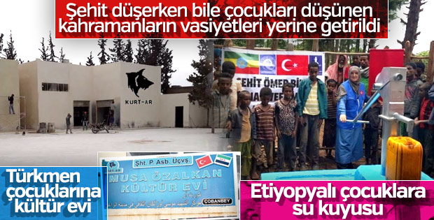 Şehitlerimizin vasiyetleri yerine getirildi
