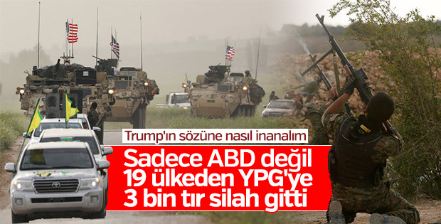 YPG'ye 19 ülkeden silah gönderiliyor