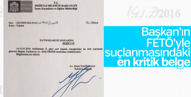 Murat Hazinedar 14 Temmuz'da yurt dışına çıkmıştı
