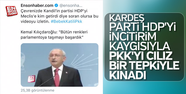 Kılıçdaroğlu PKK'yı kınadığını söyledi