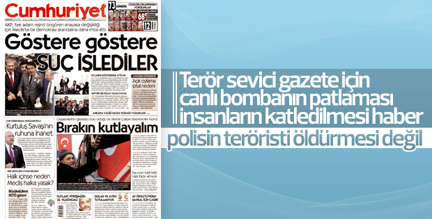 Cumhuriyet önlenen terör saldırısını haber bile yapmadı