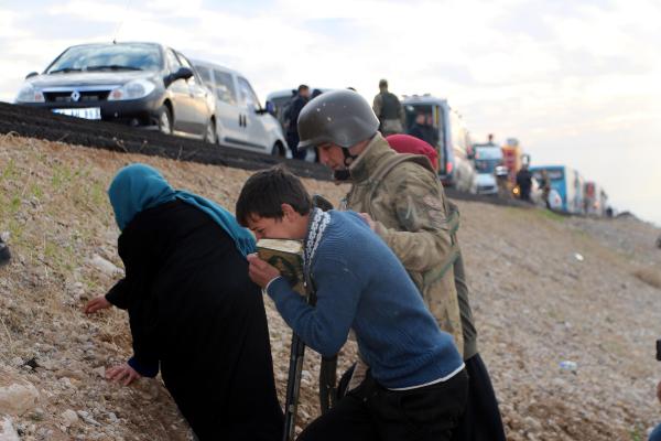 Irak'a giden yolcu otobüsü Silopi'de kaza yaptı