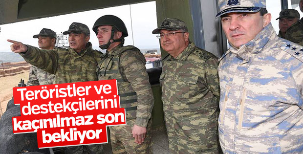 Hulusi Akar, Suriye sınırında