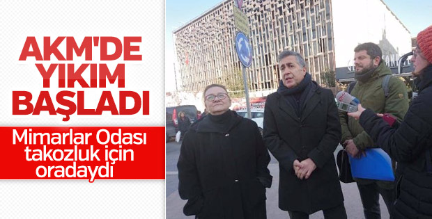 Mimarlar Odası Başkanı ile AKM yetkilisinin diyaloğu