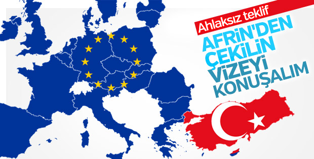 AB'den Türkiye'ye skandal vize serbesti şartı