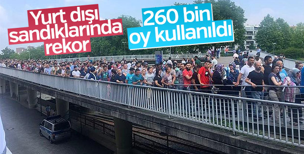 Yurt dışı seçim sandıklarına yoğun ilgi