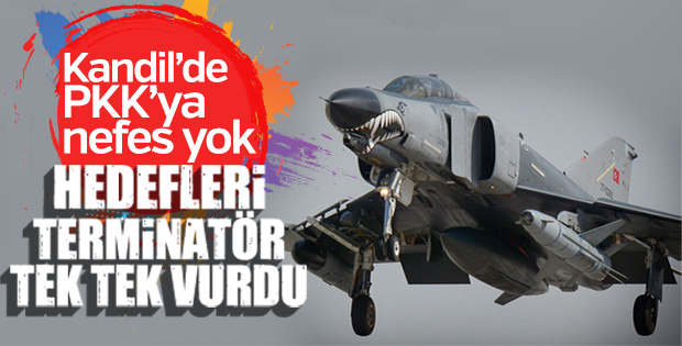 Kandil'de PKK hedefleri tek tek vuruluyor
