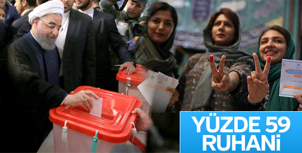 İran Cumhurbaşkanlığı seçimlerini Ruhani kazandı