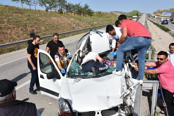 Kırıkkale'de trafik kazası: 6 yaralı