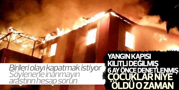 Yurt yangınıyla ilgili Veysi Kaynak'tan açıklama