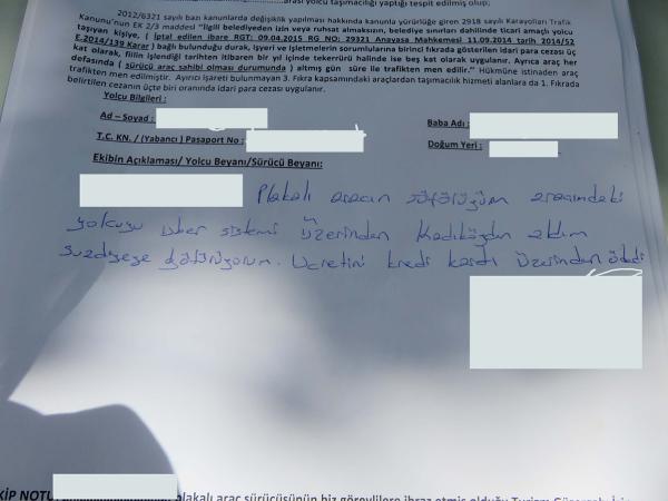 İstanbul'da UBER denetimi