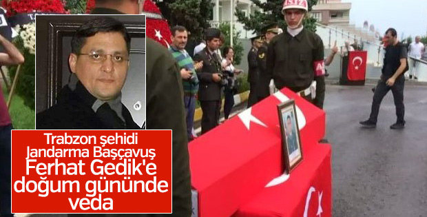 Trabzon'da şehide doğum gününde veda