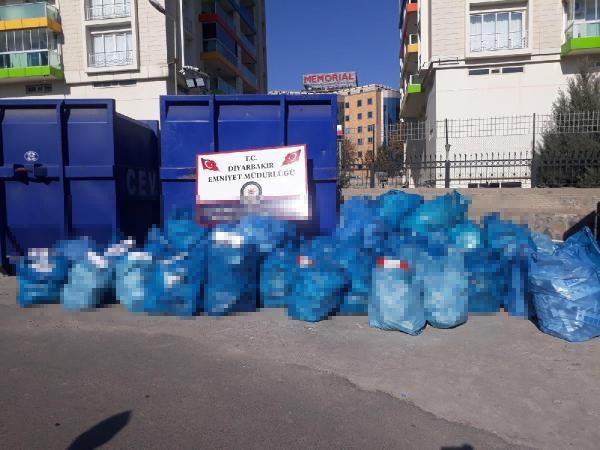 Diyarbakır'da 92 bin paket kaçak sigara ele geçirildi