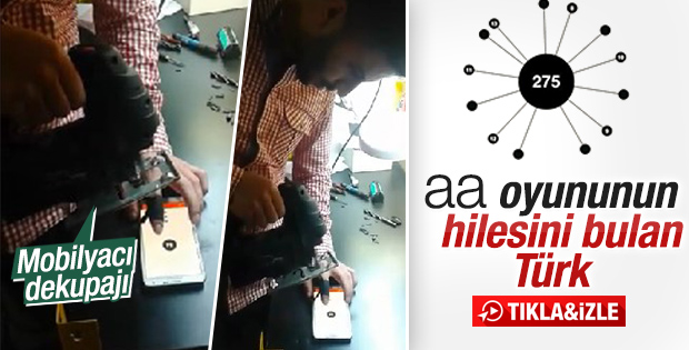 aa oyununun hilesini bulan Türk