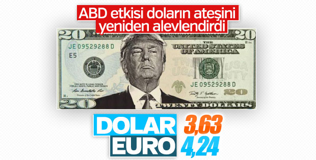 Dolar ve euro yükseldi