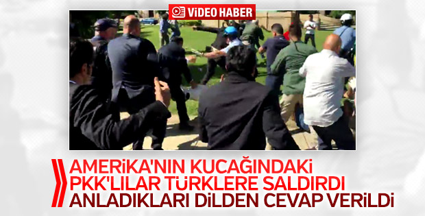 ABD'de PKK yandaşları Türklere saldırdı