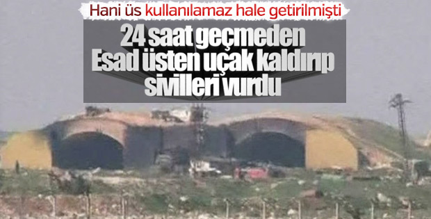 ABD'nin vurduğu Şayrat üssünden uçaklar havalandı