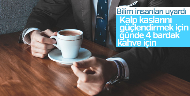 Günde içilen 4 bardak kahve kalbi güçlendiriyor