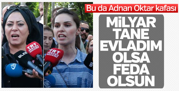 Adnan Oktar'a destek eylemi