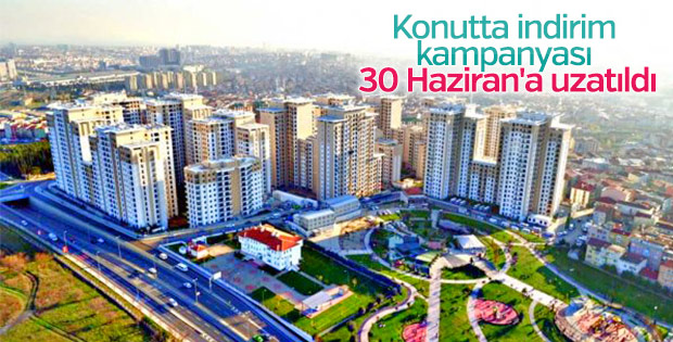 Konutta indirim kampanyası uzatıldı