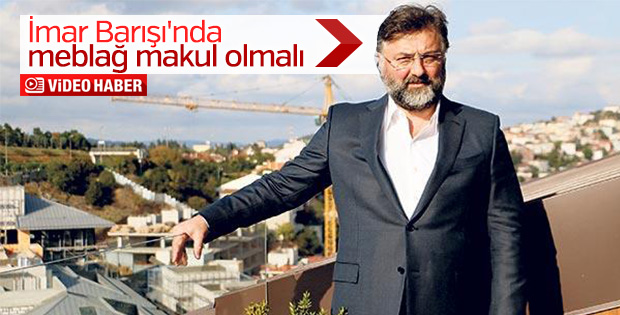Altan Elmas'tan imar barışı açıklaması