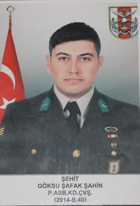 Afrin şehidi  Şafak Şahin'in cenazesi Amasya'da 