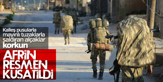 TSK: Afrin kent merkezi kuşatıldı