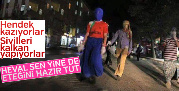 PKK, Afrin'de sivilleri kalkan yapıyor
