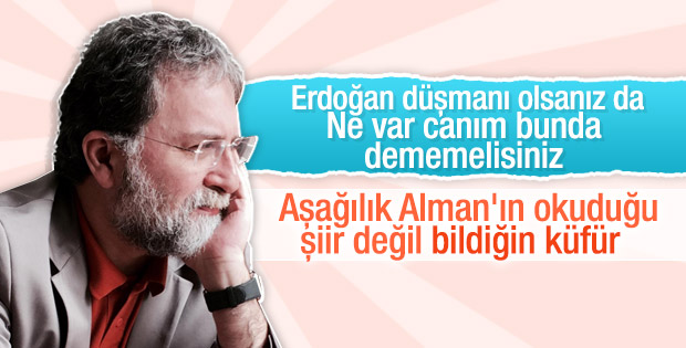 Ahmet Hakan yazdı: Böhmermann'ınki şiir değil küfür