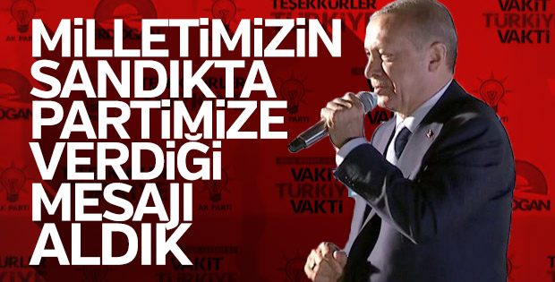 Cumhurbaşkanı Erdoğan'ın balkon konuşması
