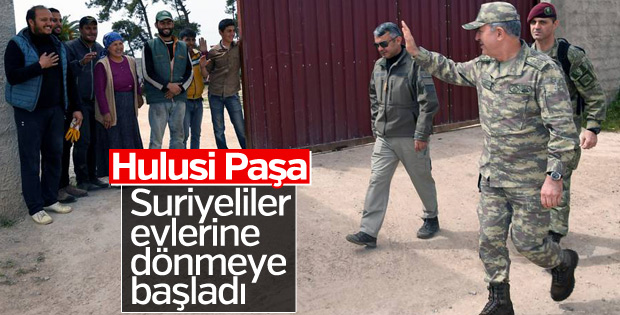 Genelkurmay Başkanı: Halk evlerine dönüyor