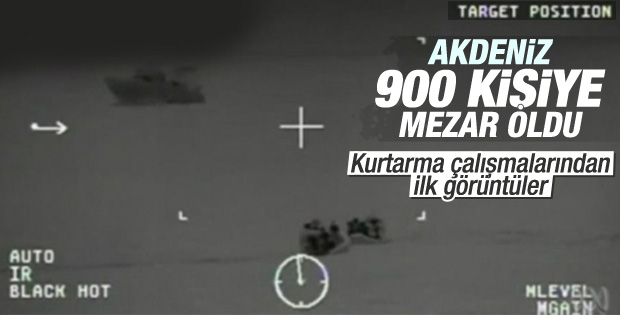 Akdeniz'de batan mülteci gemisinde 950 kişi var iddiası