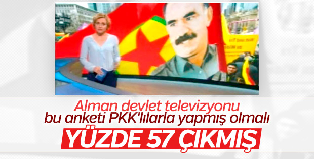Alman devlet televizyonunda yayınlanan referandum anketi