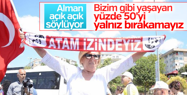 Almanlardan yüzde 50'ye destek çağrısı