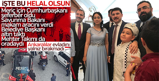 Dağlıca Şehidi'nin oğluna sünnet töreni
