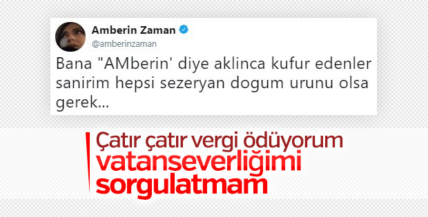 Amberin Zaman vatanseverliğine laf söyletmiyor